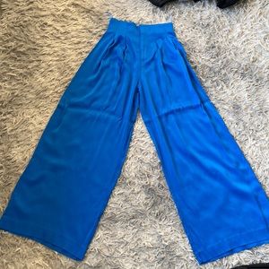 Royal blue, wide, leg, slacks